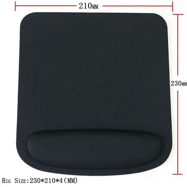

black professional thicken square comfy wrist mouse pad for optical trackball mat mice pad computer for csgo dota 2 lol h sqcipe