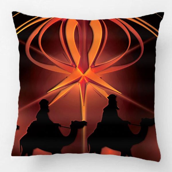 

christmas wise men golden star of bethlehem throw pillow case decorative cushion cover pillowcase customize gift for sofa seat