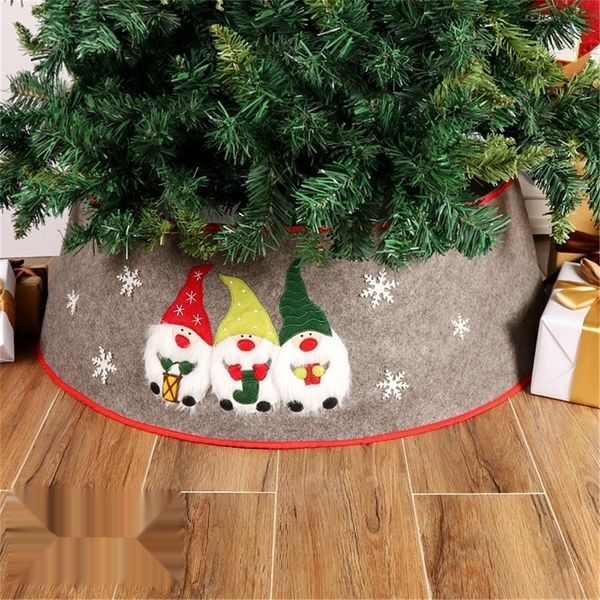 

xpuyd горячий продавать фартук фартук украшение рождество дно дерево санта-клаус чувствовал дерево юбка 327j1