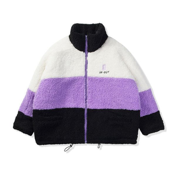 

recent 2021 new winter arrivals released man's fleece coat port youth tide thick cotton colour blue charcoal clothes d4mo, Black