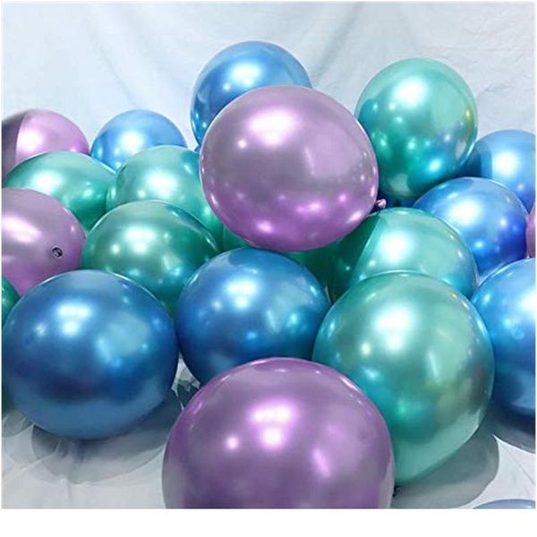 

30pcs 12inch chrome mermaid multicolor latex balloons wedding baby birthday party decoration globos 2021 new ye bbyhgj
