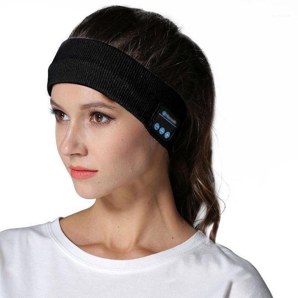 

bluetooth music headband knits sleeping headwear headphone speaker headset1