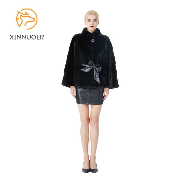 

норки высокого класса моды летучей мыши рубашки натуральный норки furx1016, Black;brown