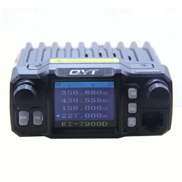 

walkie talkie 2pcs quad band mobile radio qyt kt-7900d vhf 136-174/220-270mhz/uhf 350-390/400-480mhz 25w power ctcss/ dcs car talkie1