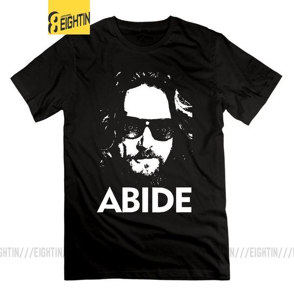 

eightin the big lebowski the dude t-shirt men print tees crewneck large size black short sleeves t shirt sport hooded sweatshirt hoodie