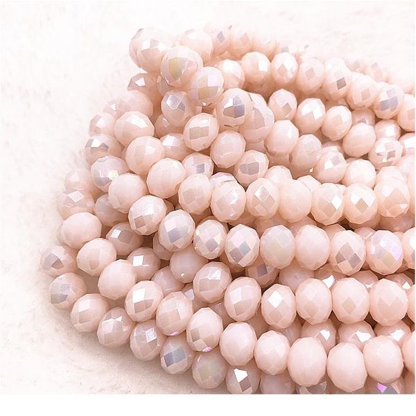 

30pcs/lot 8x6mm rondelle austria faceted crystal glass beads loose spacer round beads diy jewelry making for brace qylhjq