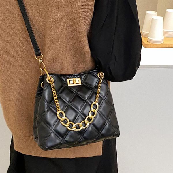 

small pu leather crossbody bags for women 2020 lux handbags and purses women's bucket shoudler cross body hand bag