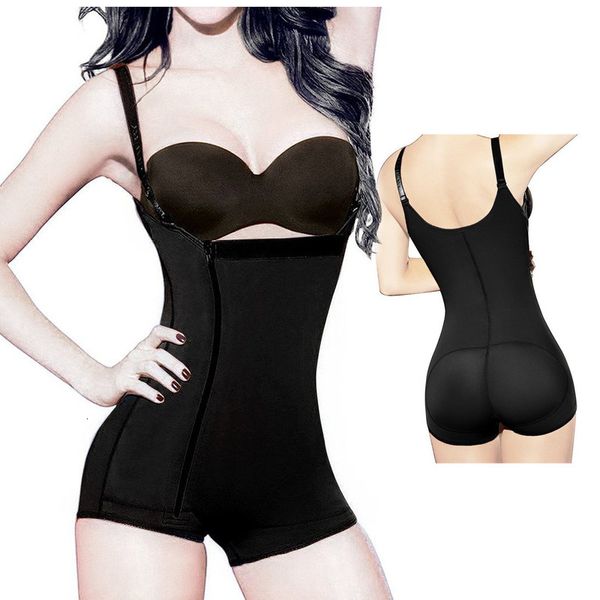 

body shapewear rubber zipper bodysuit, White;black