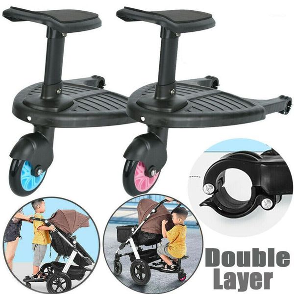 

strollers# buggy stroller step board stand child wheeled pushchair connector with seat1