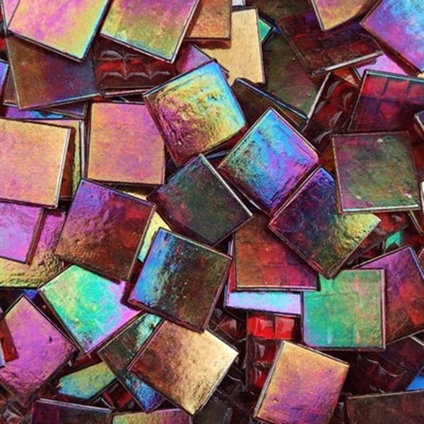 

150g color transparent square glass mosaic tiles for diy crafts home decoration puzzle mosaic stone making 2x2cm mirror tiles wmtajj