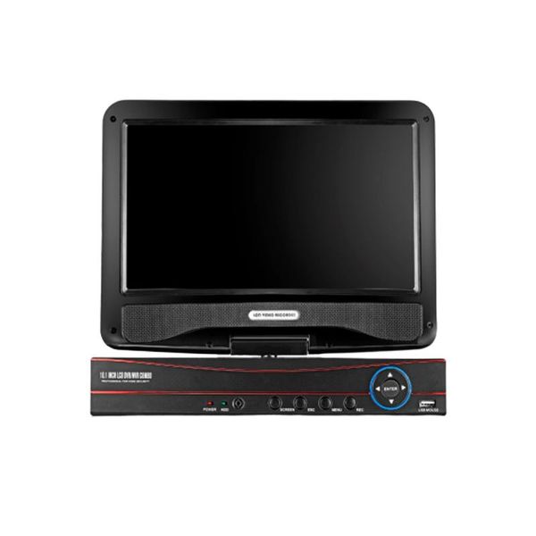 

10.1" lcd monitor cctv 4ch dvr 1080n video recorder 4 channel hvr dvr nvr support ahd tvi cvi ip camera, Black;white