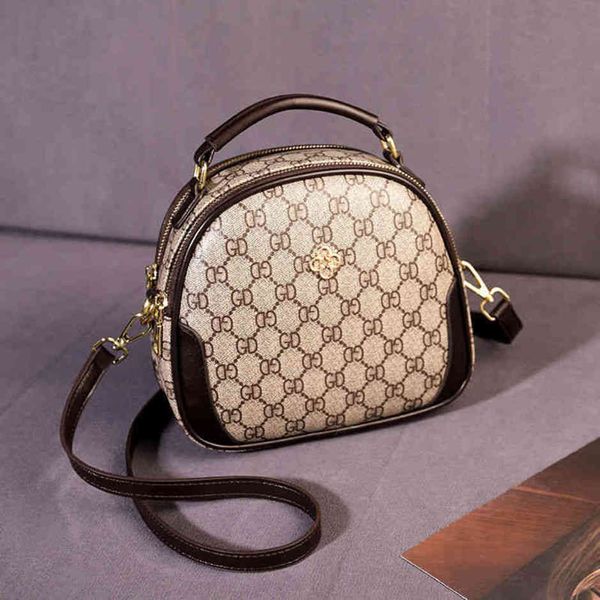 

84% off shop factory leather 2022 new fashion printed high-grade versatile small round single shoulder messenger bag women's bag