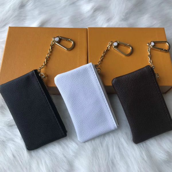

key pouch m62650 pochette cles designer fashion womens mens key ring credit card holder coin purse luxury mini wallet bag charm brown canvas, Brown;gray