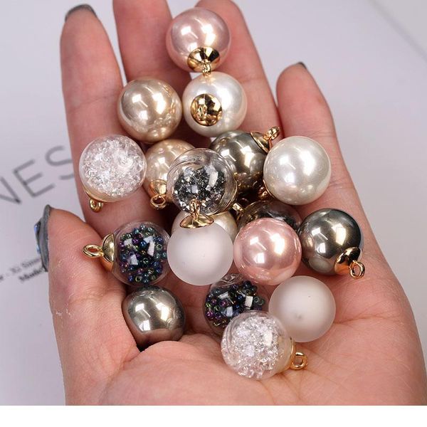 

16mm fashion women wear pearl buttons for clothing ball button round bead pink sew on clothes sewing accessories garm bbyfge, Blike;white