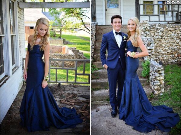 

2021 strapless mermaid formal evening dresses sleeveless backless pageant special occasion dress custom made sweep train party dresses, Black;red