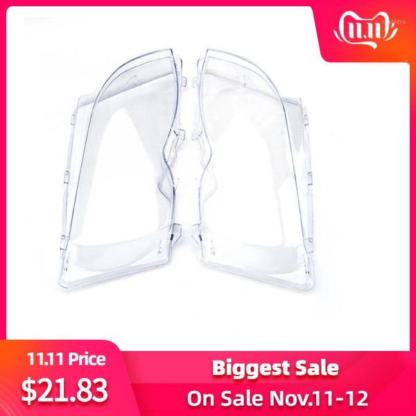 

other lighting system 2pcs car headlight headlamp clear lens cover for 3 series e46 2001-2005 facelift 63126924043 63126924044 styling1
