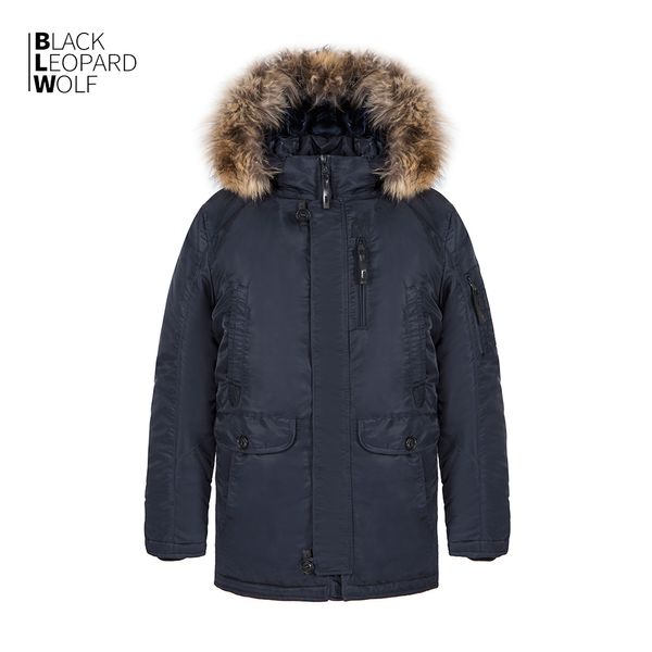 Blackleopardwolf inverno novo jaqueta masculina acolchoado Rússia homem casaco de inverno médio-longo casual pele real grosso parkas zd-1679 20113