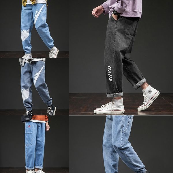 

kbwbw корсета плотно харлан узких брюки кармана 0svgc случайной осень натяжной свободный негабаритные леггинсы модные джинсы мульти харун бр, Blue