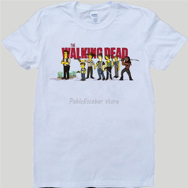 

summer men cotton the walking dead characters mens white, custom made men brand male tees hoodie designers t shirts sweatshirt