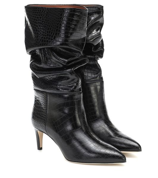 

2021 mid-female calf to toe party black-gray ladies blue riding boots 34-43 66ij