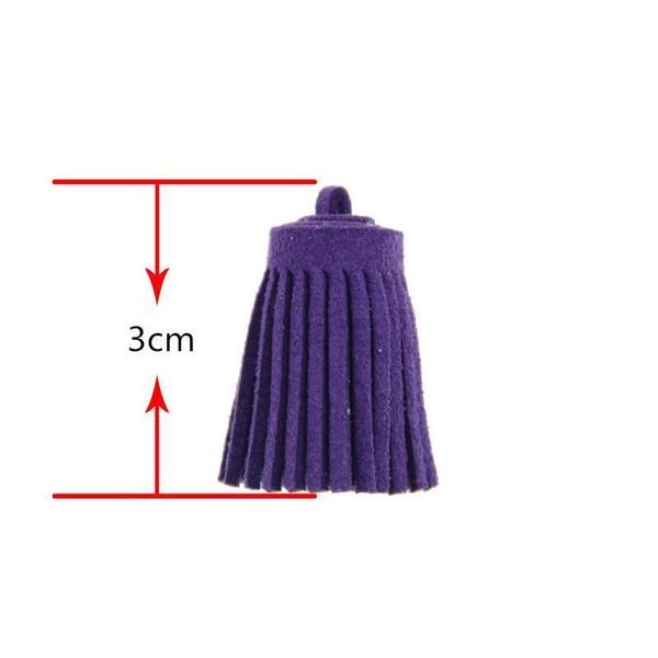 

20pcs color mini suede tassel fringe diy handmade material leather tassel trim garments curtains keychain decor crafts tassels h bbyfva
