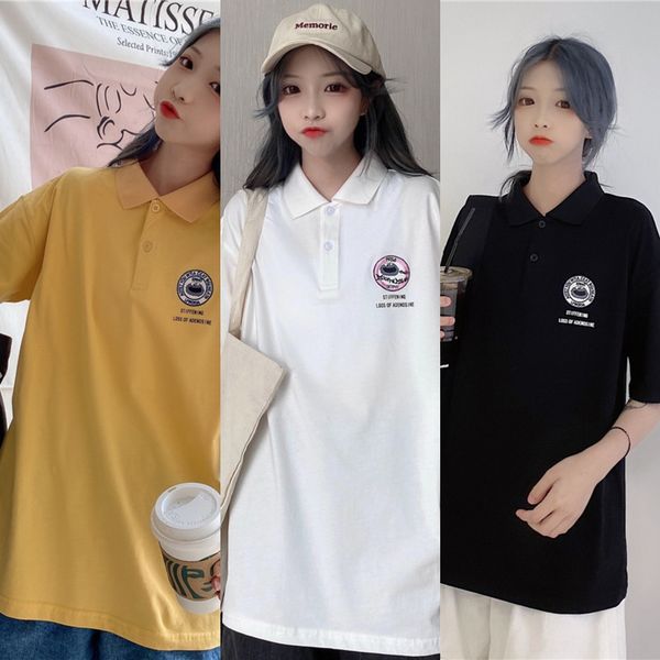 

цвета 65 35 вышитые t- хлопка pullle рубашка улица сезам вышитые большой w3md2 короткий рукав футболки женщин, White