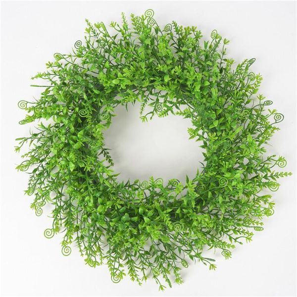 

garland grass ring wall hanging lily grass ring cross river dragon wedding decoration wreath simulation green leaf1