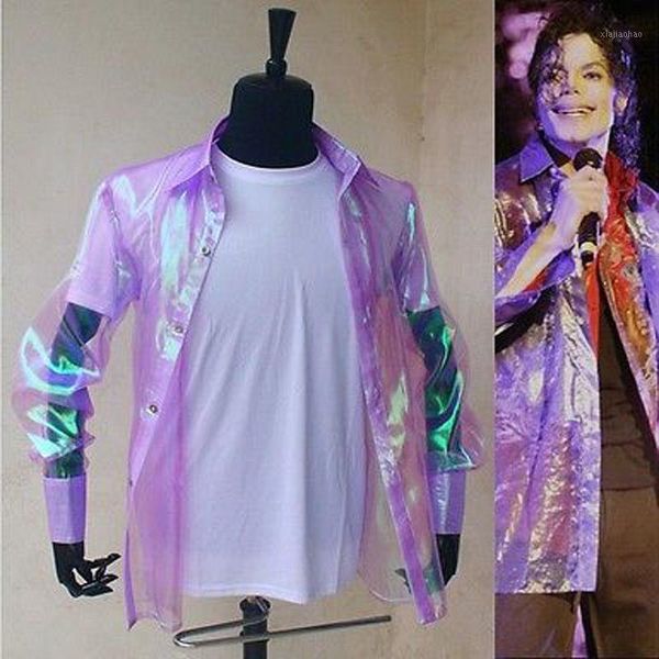 

mj blouse shirts michael jackson this is it casual shirts fashion jacket mj costume mens1, White;black