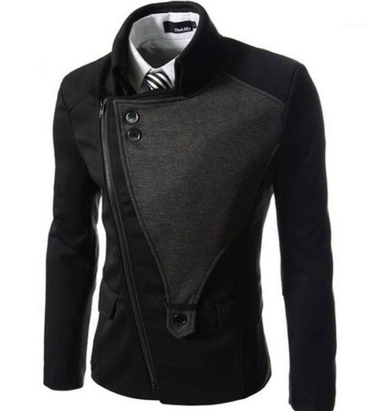 

winter men's blazer 2020 double sided korean casual jacket men's double sided korean reinforced jacket single button suit1, White;black