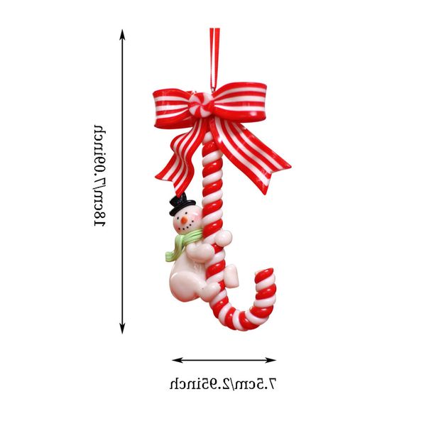 

newsanta claus snowman candy cane christmas tree decoration ornament sep 29th