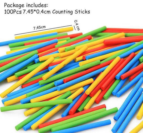 

colorful bamboo counting sticks clock toy mathematics montessori teaching aids counting rod kids preschool math learning toy yjn sqccmh