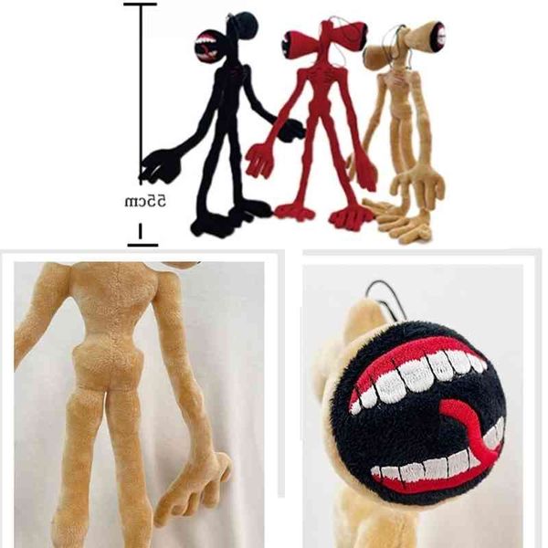 

5655cm bendable plush toys office decoration standing siren head stuffed toy deskornaments plushie dolls