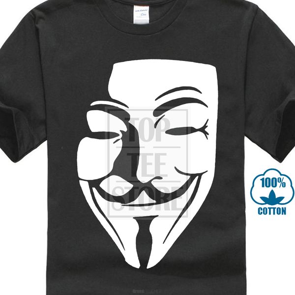 

высокое качество вскользь тенниска анонимус vendetta пк хакер моды уникальный новизна прохладный tops сыпучие черный tshirt спорта с капюшон