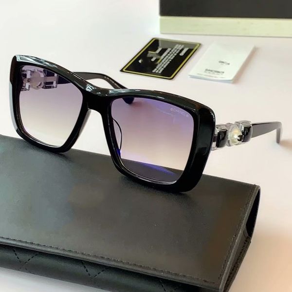 

ch 5444 size: 55-19-140 sunglasses for women fashion classic designer women sunglasses anti-uv lenses with box, White;black