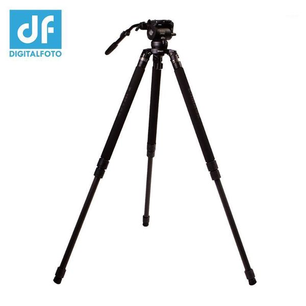 

tripods e-image 771ct 25kg bear carbon fiber camera tripod 4 sections video 75mm/100mm bowl fluid head for dslr camcorder bmcc1