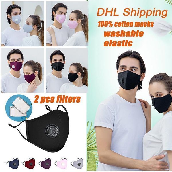 

respirator washable filter1 face valve m pm2.5 breathing dust mask reusable 2 protective masks mouth with anti activated carbon cotton acrl