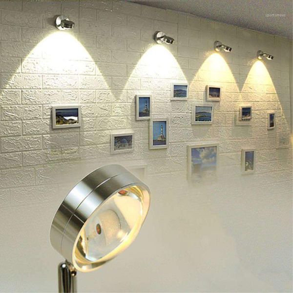 

wall lamp lampada 1w/3w led light adjustable lighting direction indoor living room bedside modern home mirror light1
