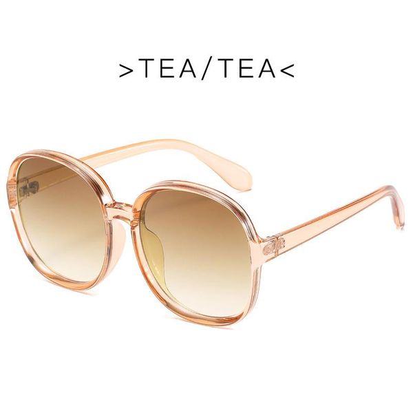 

2021trendy oloey brand women sunglasses large round street shooting all-match sunglasses for men and women driving uv400 oculos, White;black