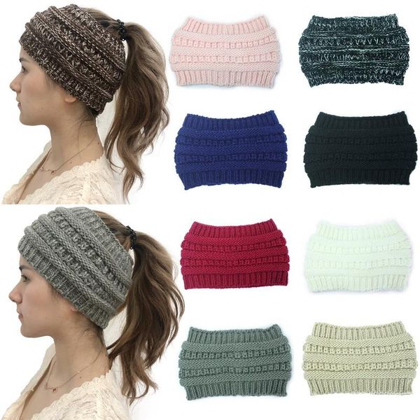 

beanie/skull caps 2021 fashion snowboard warm knitted cap snap skullies bonnet beanie no wool hat women knit headband hair band, Blue;gray