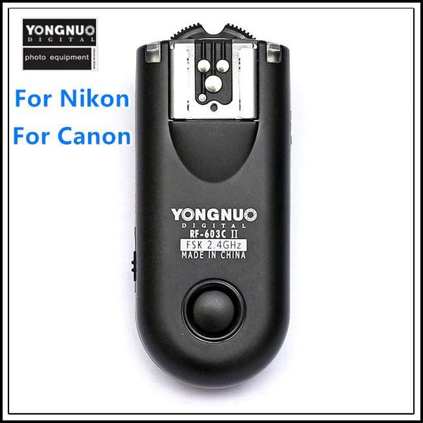 

flashes yongnuo flash trigger rf-603ii c rf603c c1 c3 ii rf 603 2 transceivers for 5dii 1d 6d 7d 50d 60d 500d 600d 1000d ti5 ti6