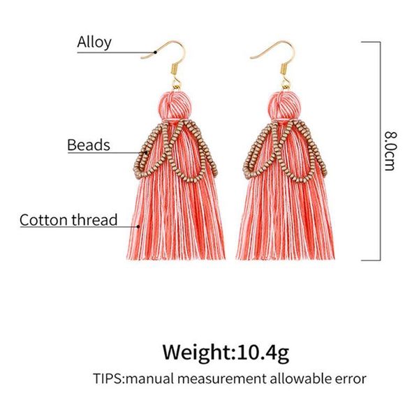 

1pair mini earrings tassels pendant diy boho jewelry decorative supplies women earrings necklace finding tassel fringe trim h jllddr