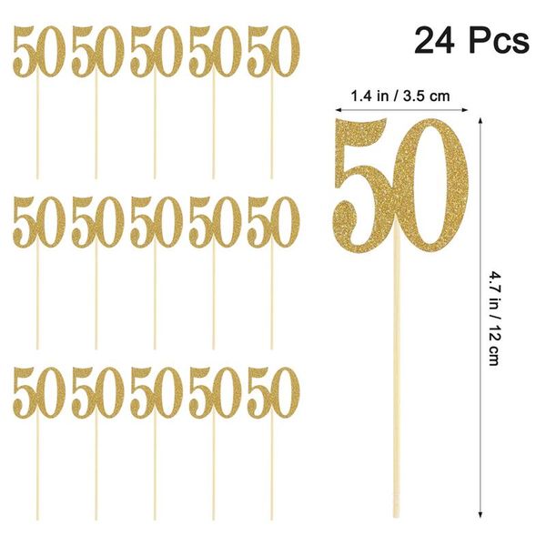 

украшать улавливает 50 топперс бумага свадьба golden 24pcs десерт кекс фруктовый торт инструменты для номер блеск таблица jllgup ffshop2001