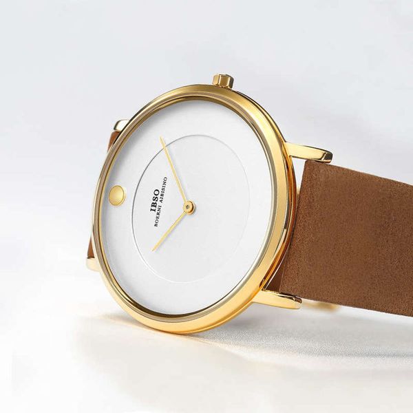 

fashion ibso watch men's new personalized concept trend in 2019, Slivery;brown