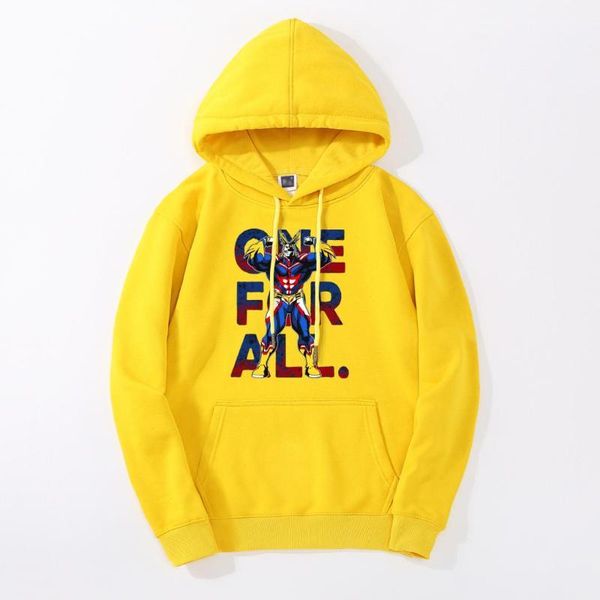 

my hero academia hoodie sweatshirts men japan anime 2019 new arrival fleece one for all tracksuit warm all might deku streetwear1, Black