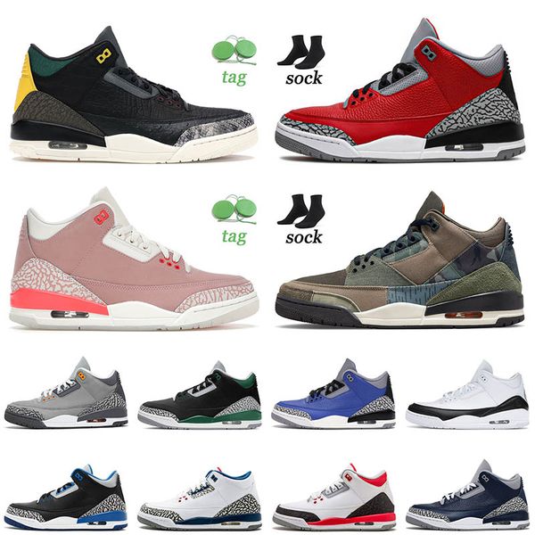 

men sports 3 3s iii basketball shoes jumpman patchwork medium grey fragment court purple tinker nrg cool grey blue cement laser orange sneak