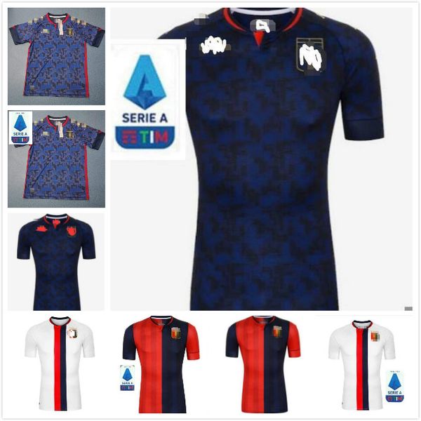 

2020 2021 genoa cricket soccer jersey 20 21 pinamonti kouame soccer uniform pandev schone radovanovic football shirt boys jerseys, Black;yellow