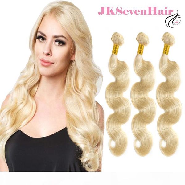 

blonde 613 russian remy hair bundles body wave 3pcs virgin brazilian indian malaysian human hair double machine wefts, Black