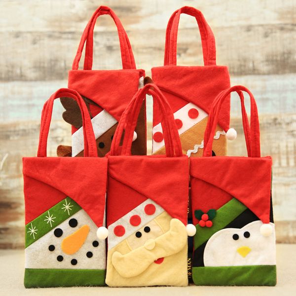 

christmas gifts gift bags new year decoration tree pattern santa claus candy bag handbag 9tus