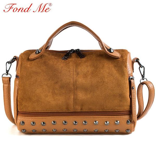 

retro matte simple boston fashion shoulder messenger bag