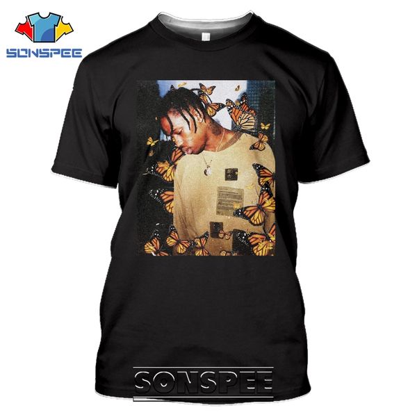 

rap travis scott butterfly astroworld 3d print shirts anime horror graphic men clothing